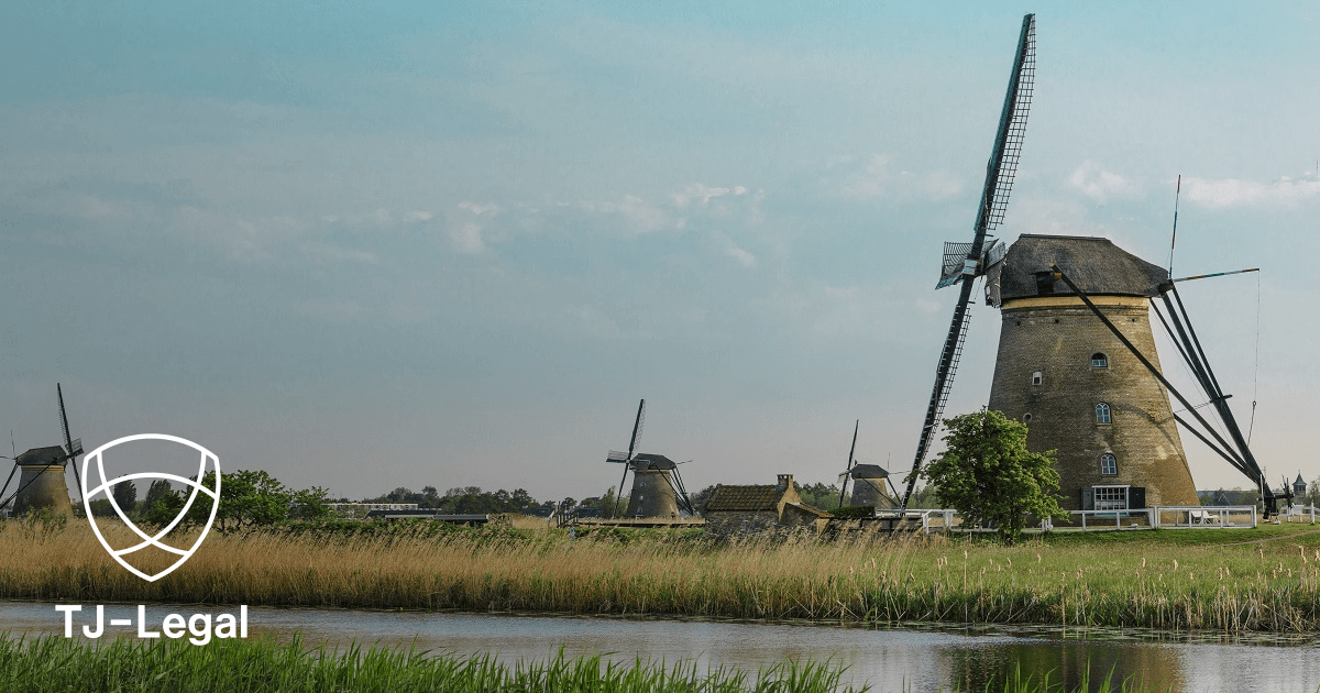 Výhled na holandskou přírodu